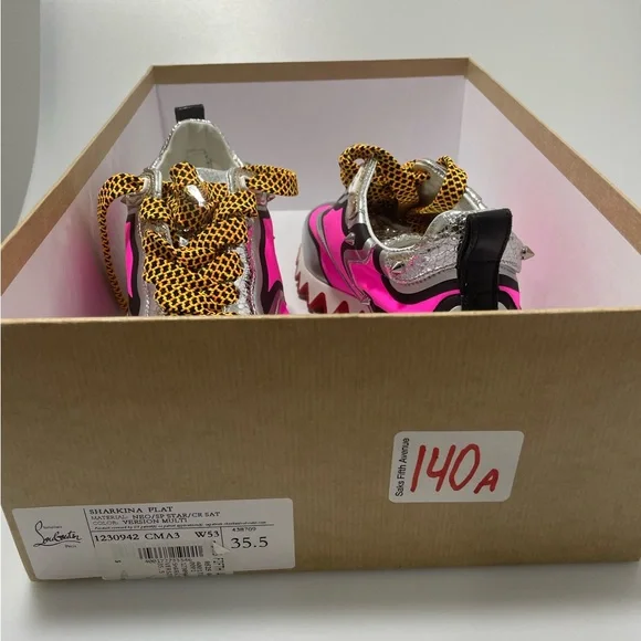 Christian Louboutin Sharkina Sneakers Pink Women’s EU 35.5/US 5.5